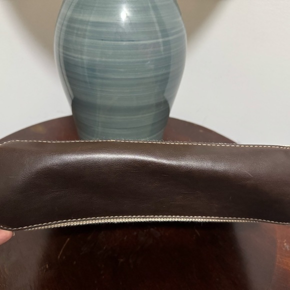 Elegant Tan Bamboo‎ Handle Bag - Picture 4 of 8